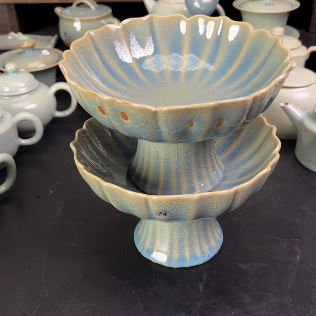 【闪购商品】高足果盘大瑕介意勿怕