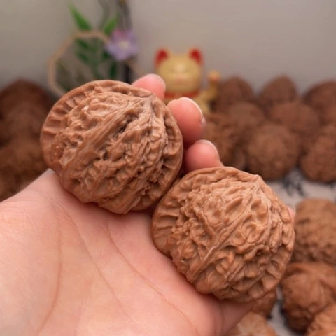 吊坠文玩核桃43全品白狮子