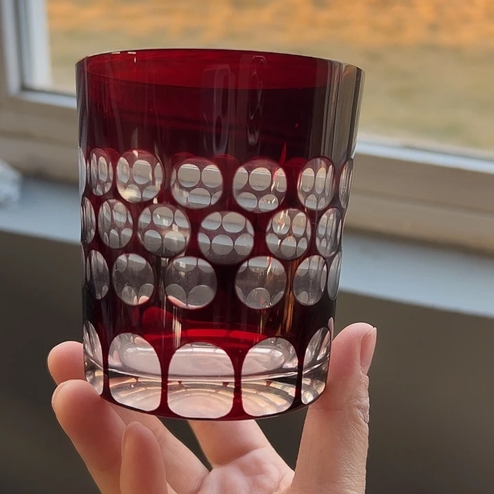 手柄款水晶玻璃微瑕一个