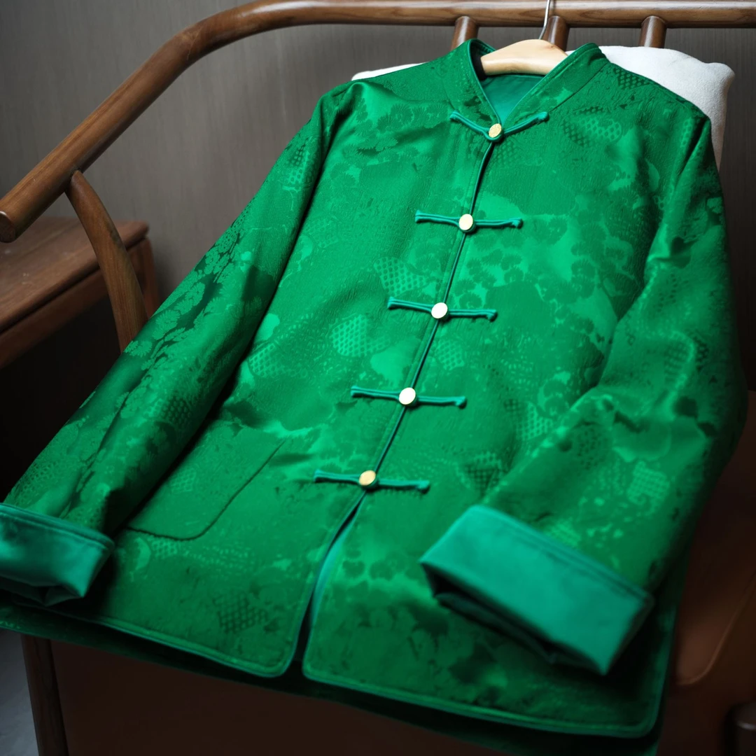 『春万物』新中式桑蚕丝国风棉衣DISW7063