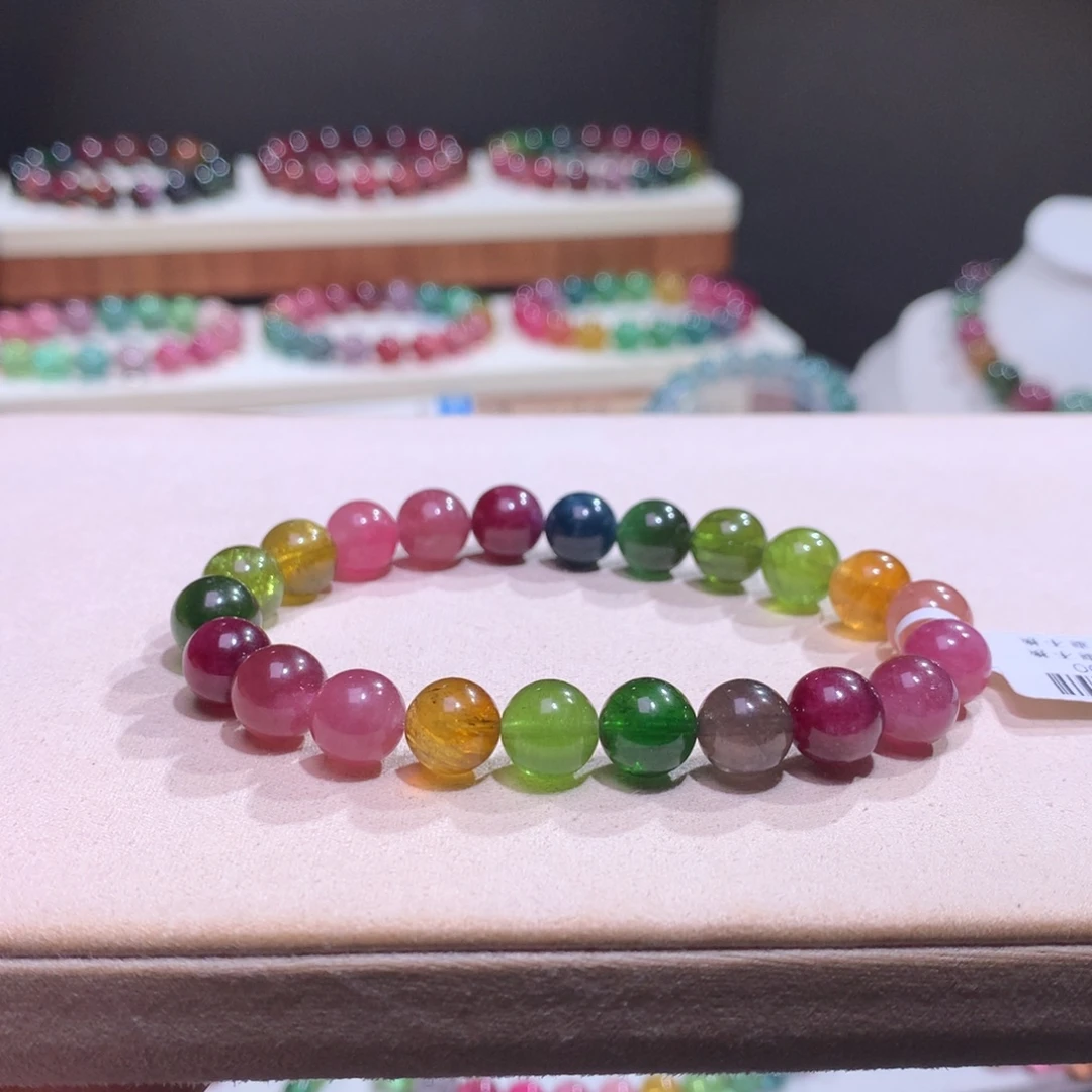 碧玺未镶嵌手链碧玺