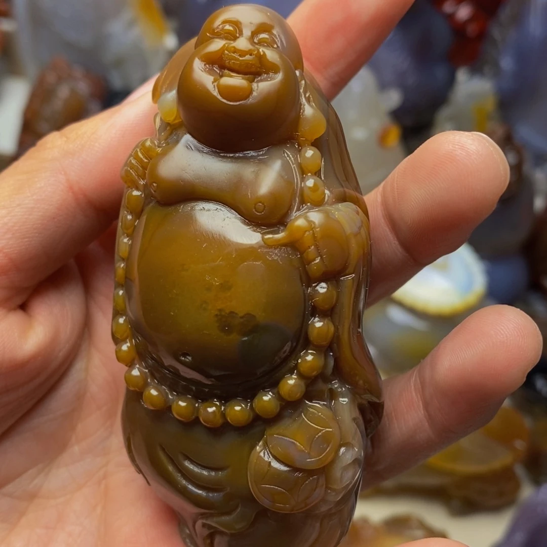 玛瑙/玉髓手把件未镶嵌