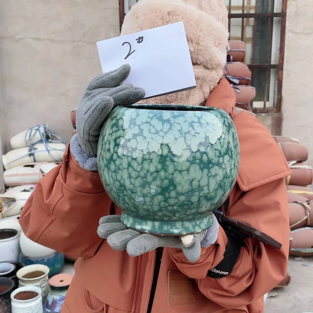 红陶王嫂花盆0120-02