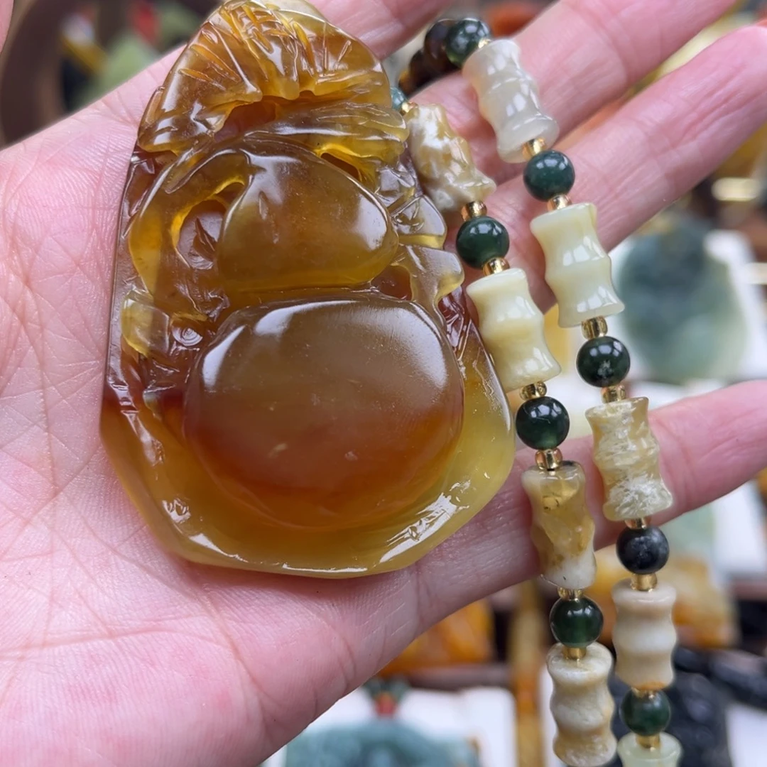 岫玉未镶嵌挂件挂件