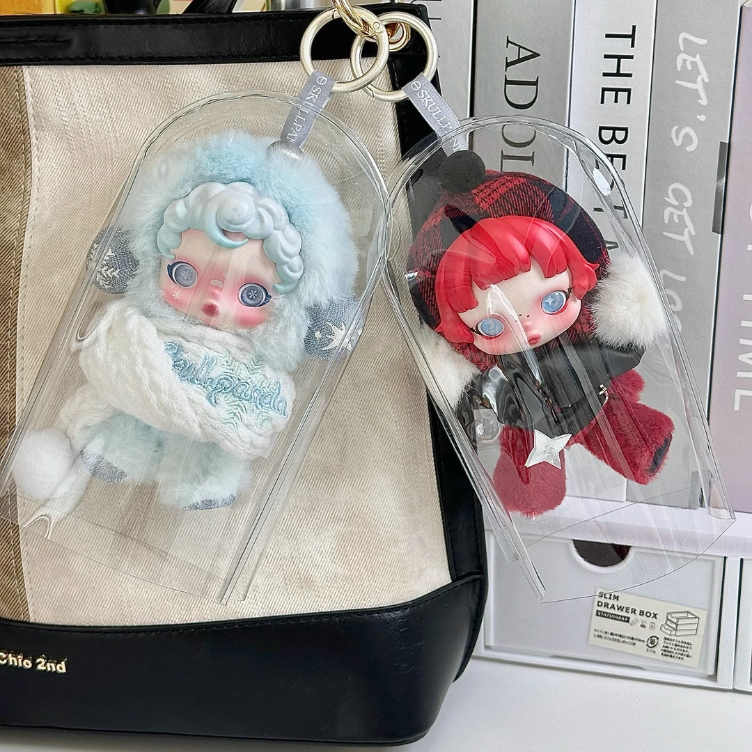 SP冬日乐章毛绒公仔保护套拉布布坐坐派对遛娃包15cm泡泡玛特痛包