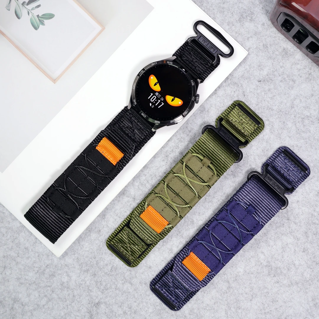 适用华为GT6/ProGT4升级高山运动尼龙Watch5魔术贴时尚3pro手表带