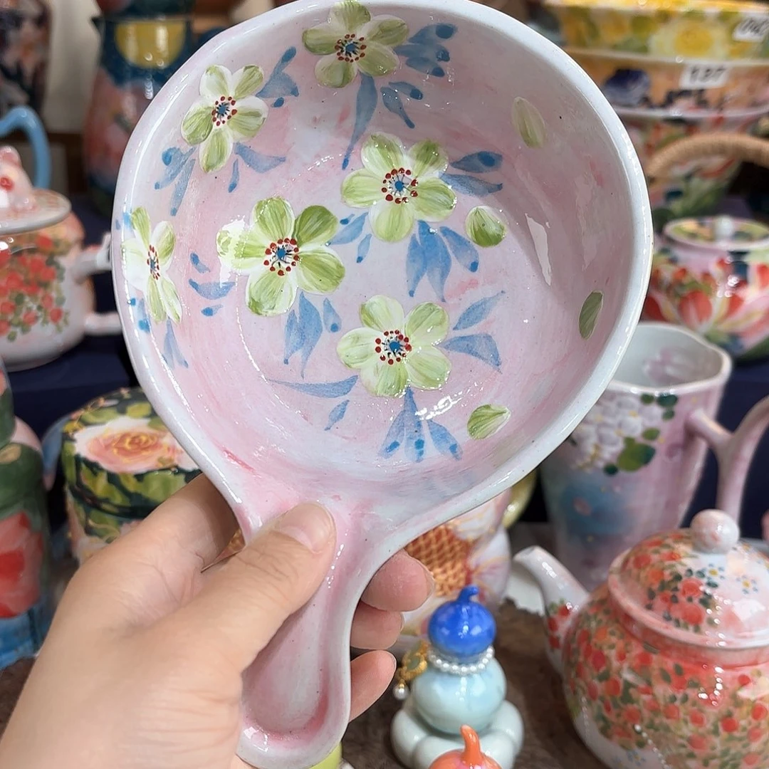 景德镇手绘高温釉下彩陶瓷茶具