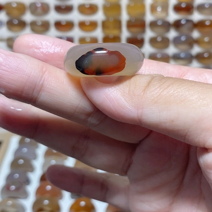 玛瑙/玉髓未镶嵌戒指港18
