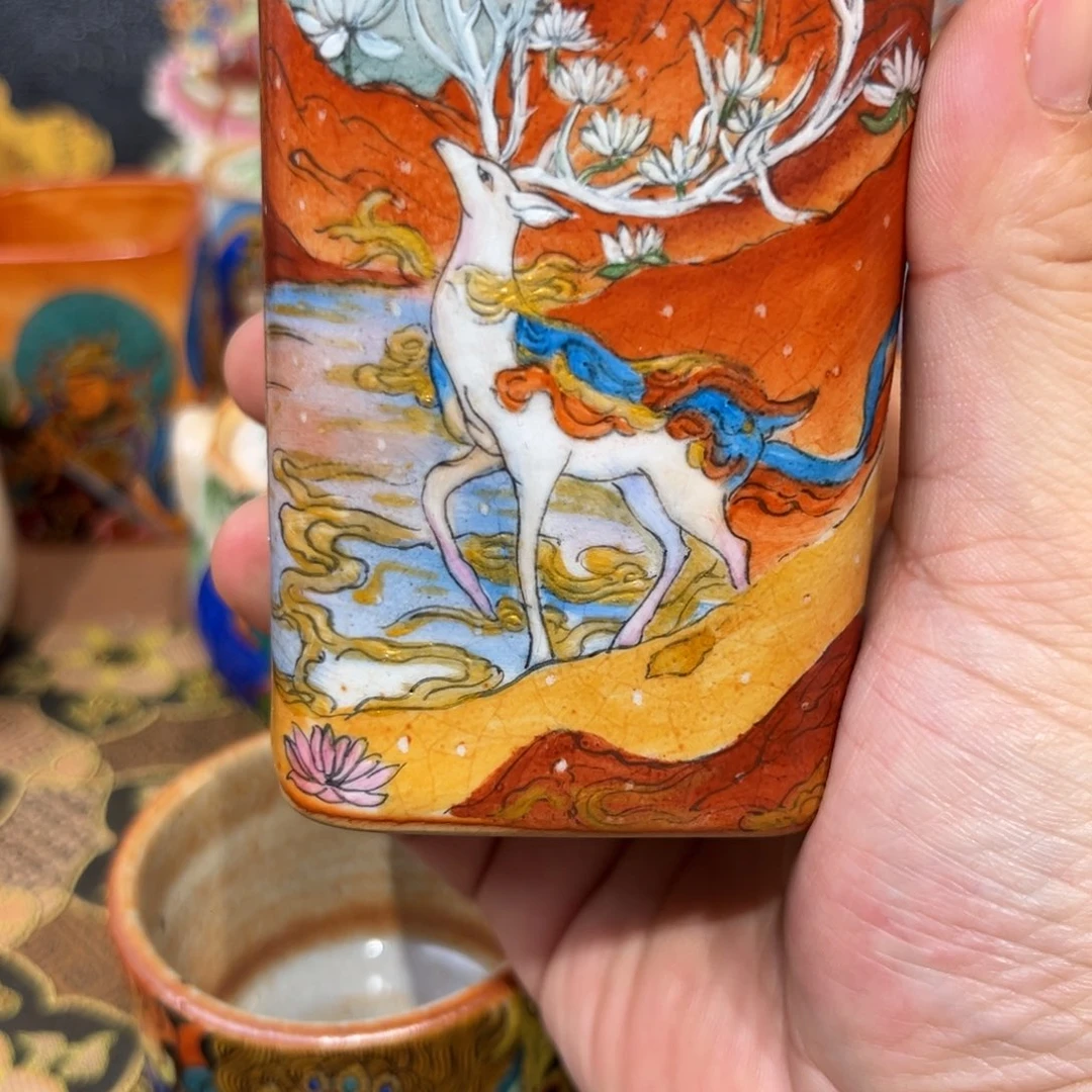 手工制作九色鹿杯