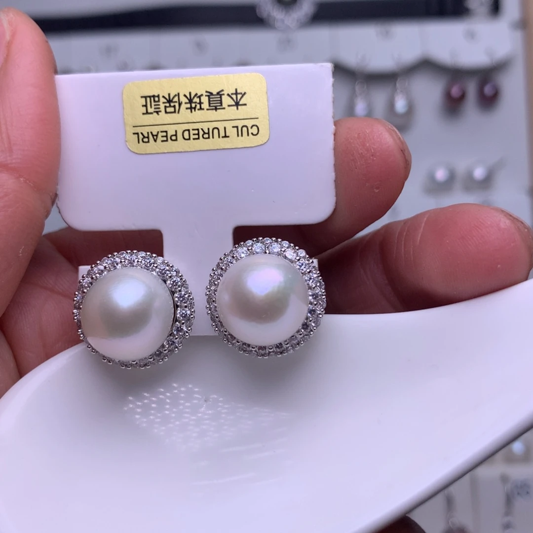 未镶嵌耳饰淡水珍珠