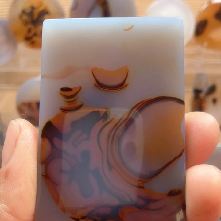 玛瑙/玉髓吊坠(不含链)未镶嵌石***缘