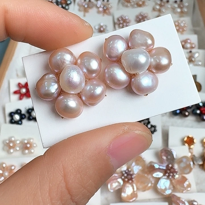 淡水珍珠未镶嵌耳饰