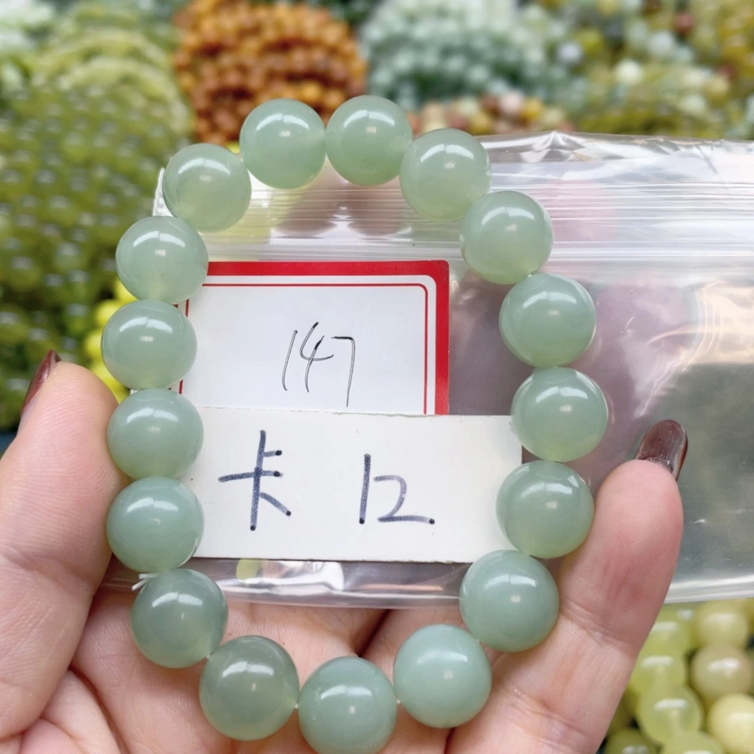 未镶嵌蛇纹石玉手串宝*