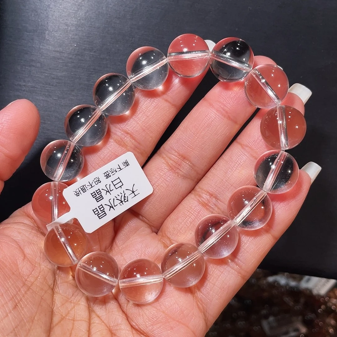 水晶手串未镶嵌白水晶13m
