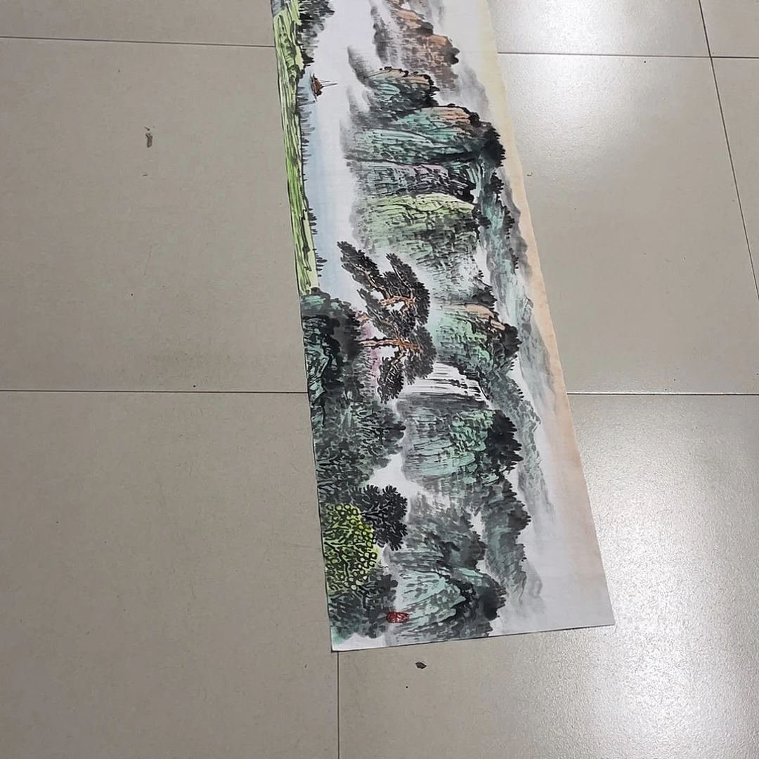 怀***店国画四尺对开画芯 捡漏