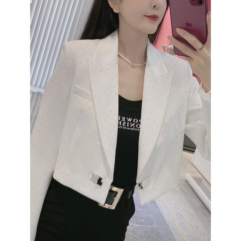 【金皇橦颜】满钻短款闪闪西装外套9079