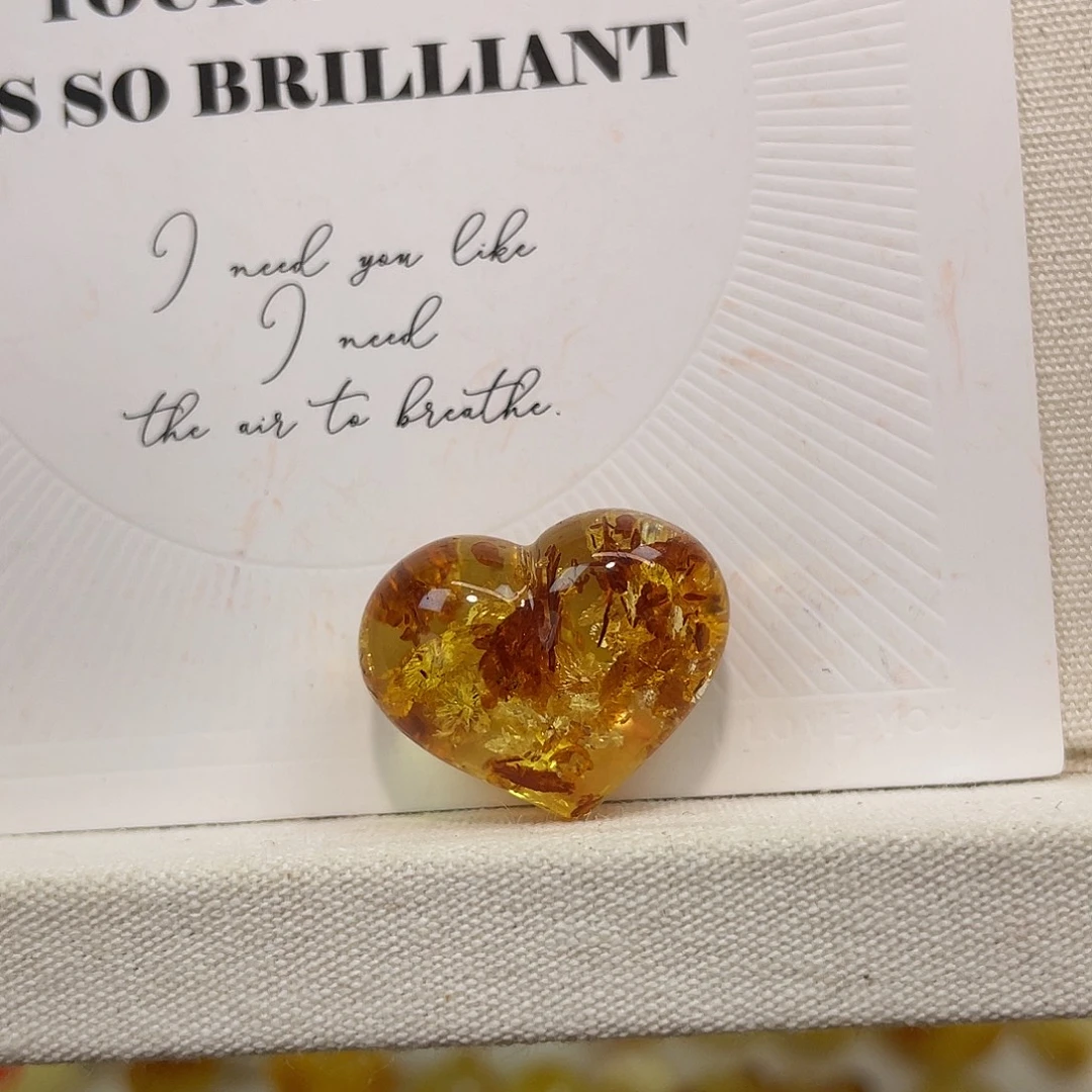 琥珀未镶嵌裸石花珀花花