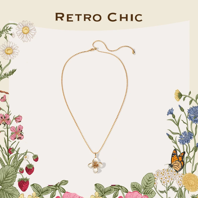 铜合金吊坠  RC RETRO CHIC 意大利复古时尚首饰 四瓣花吊坠