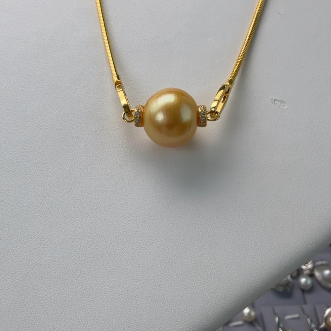 颈饰海水珍珠银S925镶嵌