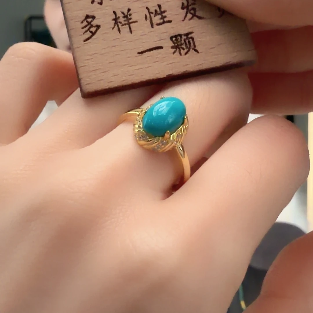 绿松石银S925镶嵌颈饰