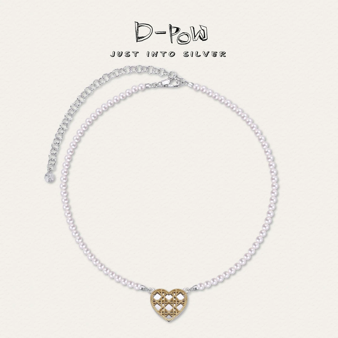 灯小炮 坠链均925银仿珍珠 【丁达尔之光】冰晶蕾丝高定项链(8785)