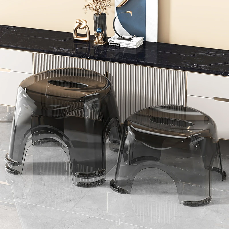 小凳子家用卫生间洗脚凳防滑熟胶板椅结实耐用便携加厚儿童塑料凳