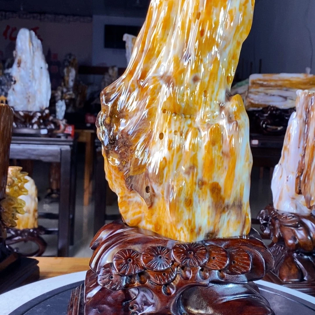 硅化玉未镶嵌珠宝奇石