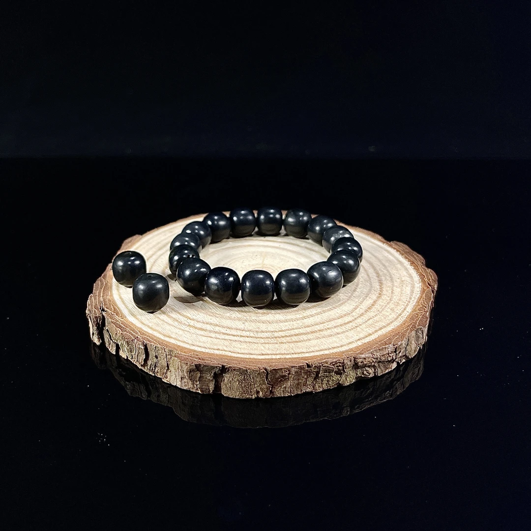 和田玉墨碧玉手串（712142）