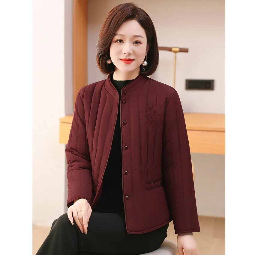 中老年人秋冬大码精梳丝棉保暖加厚棉衣老太太奶奶装