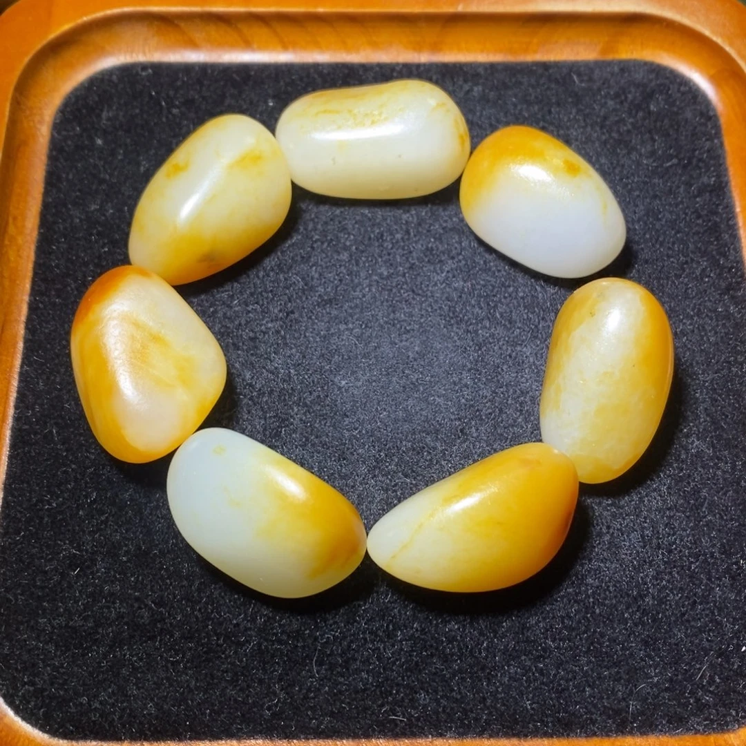 和田玉未镶嵌手链