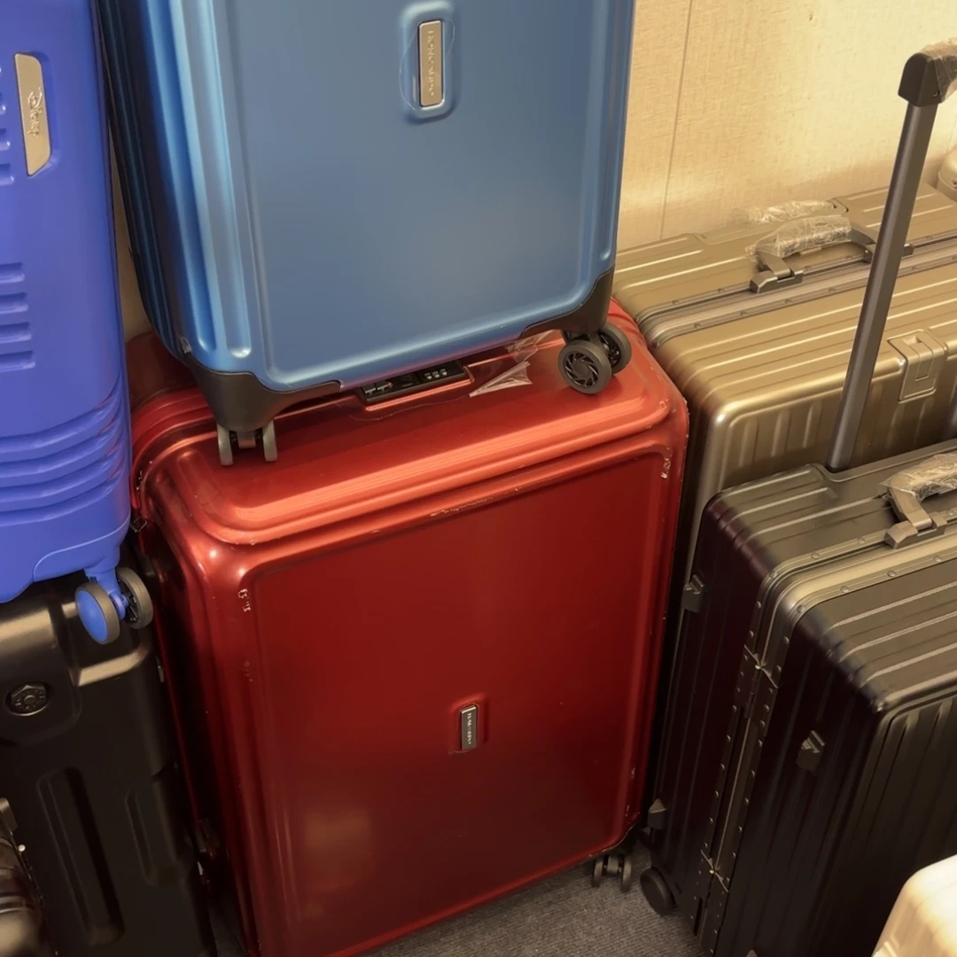 砖雕拉链29寸红色拉杆箱