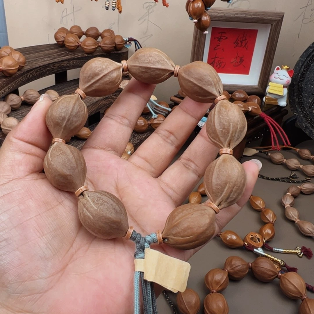 手串/手链橄榄核梅林铁核 20×29 素串鲨鱼背