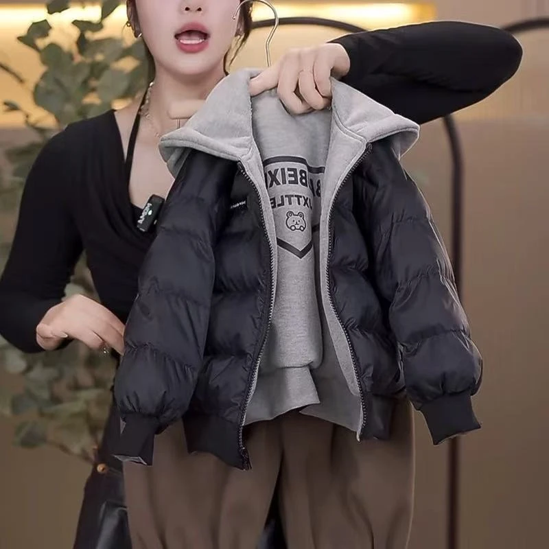 【现货】YRF-61803双色两面穿休闲羽绒服外套新款洋气儿童户外连帽