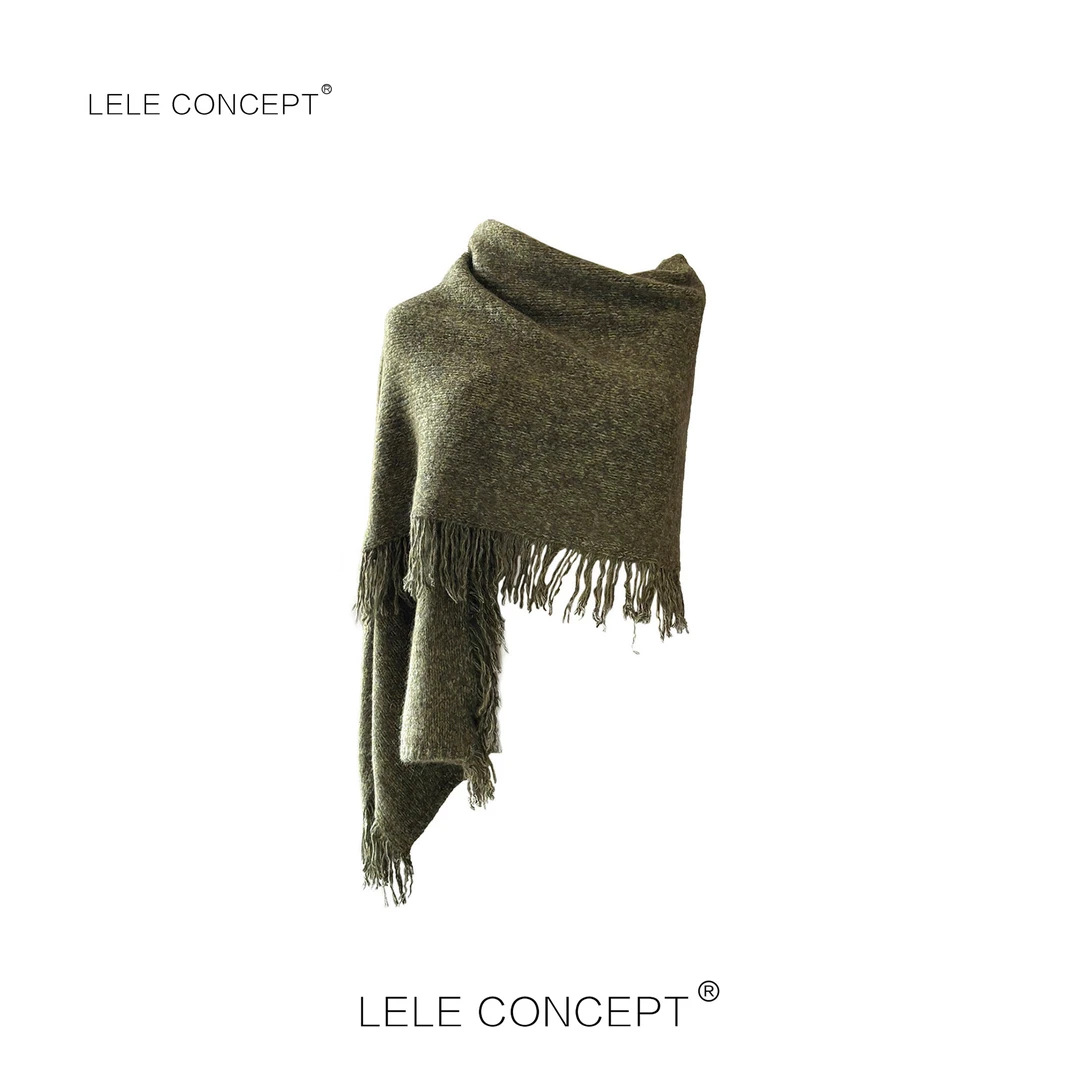 LELE CONCEPT | 「丽」气质设计感流苏杂线围巾WJ055