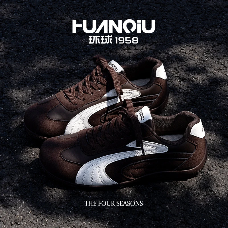 环球情侣内增高德训鞋复古潮流百搭休闲鞋2025秋季低帮爆款赛车鞋