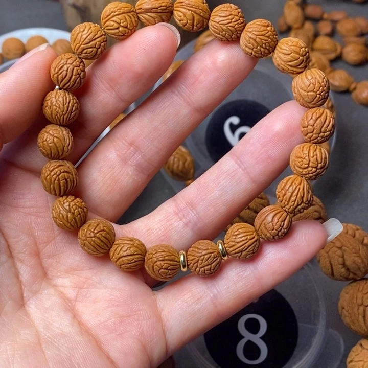 吊坠文玩核桃秦岭野生龙纹桃核10