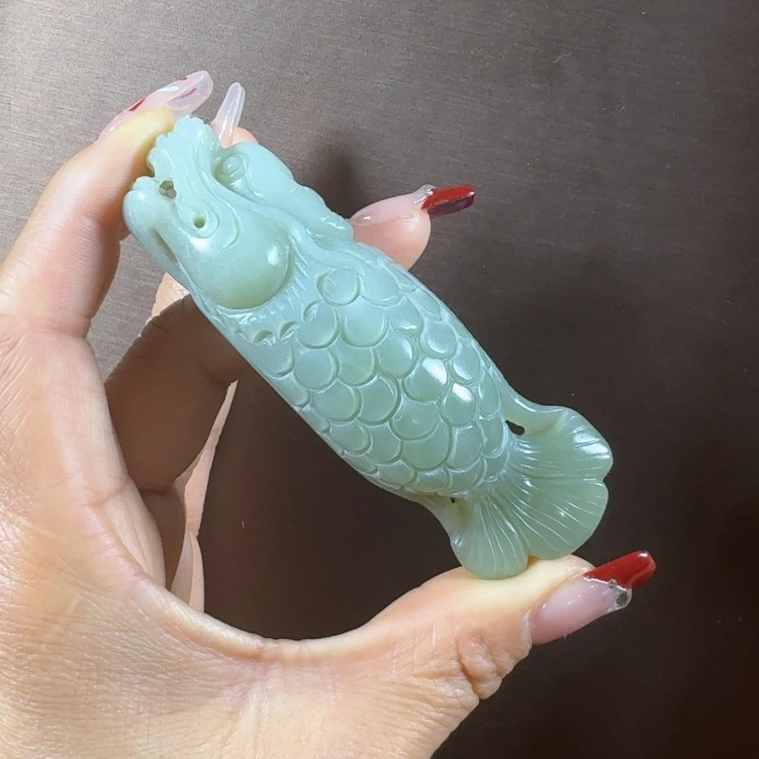 和田玉挂件未镶嵌手把