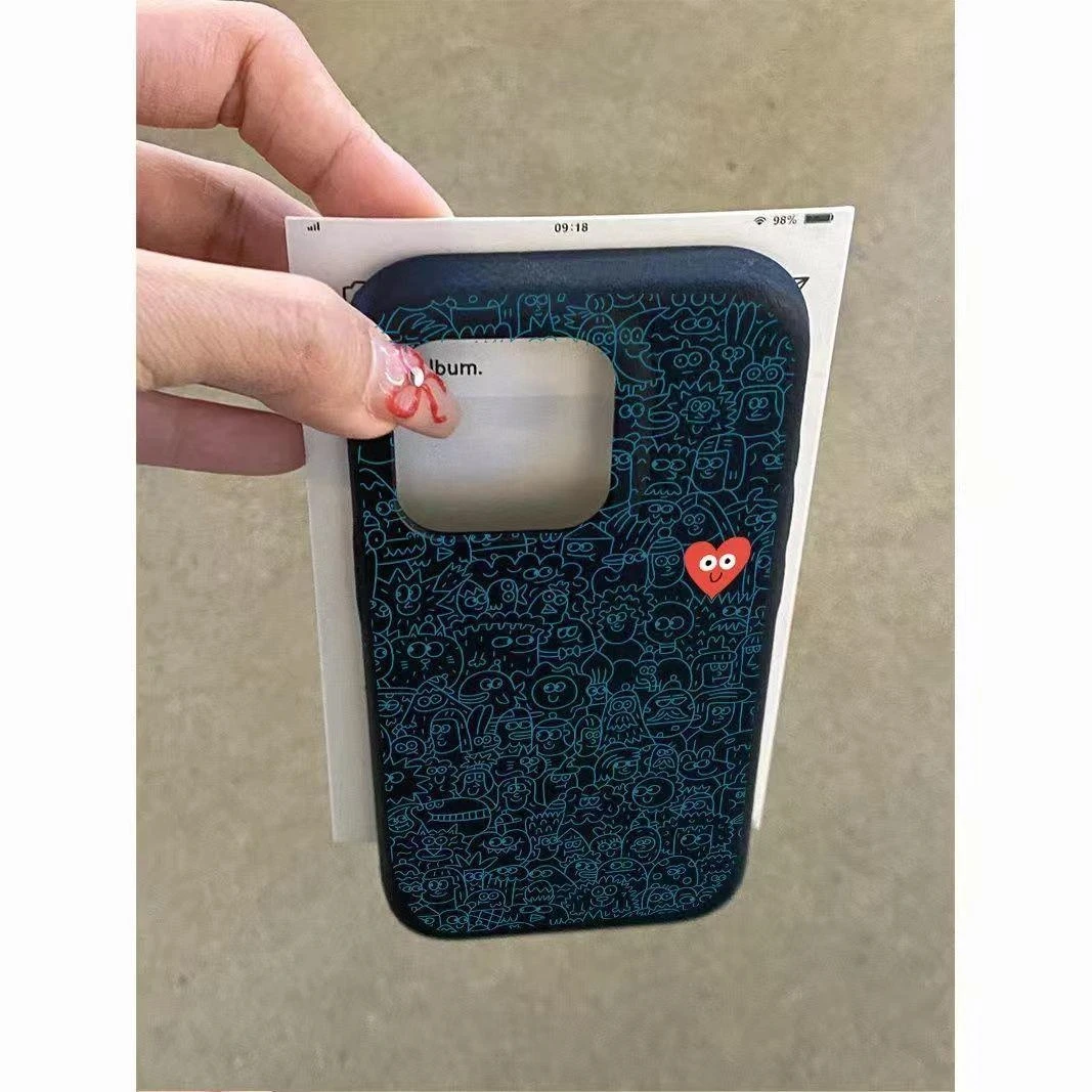 奥菲顿爱和幸福适用iPhone16苹果15pro手机壳14皮纹13/12卡通11套