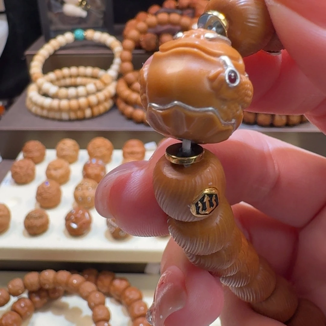 猴头核桃吊坠如***好金蟾