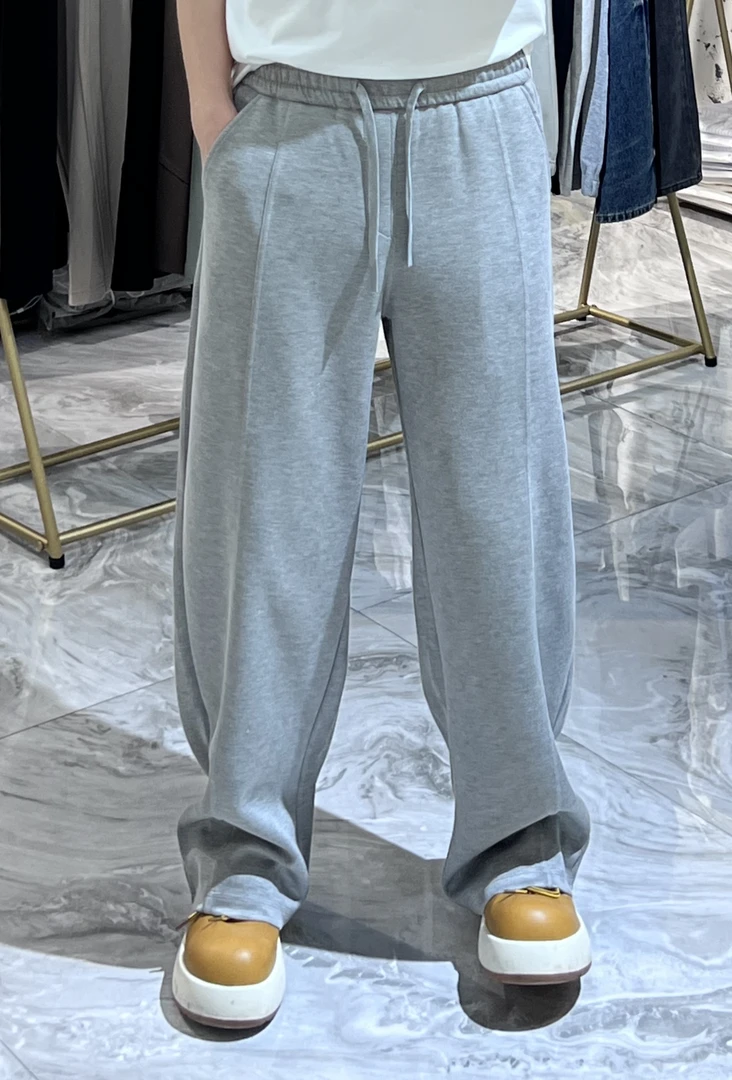 HH- YAPI 巴家极简宽松阔版直筒慵懒休闲裤7704