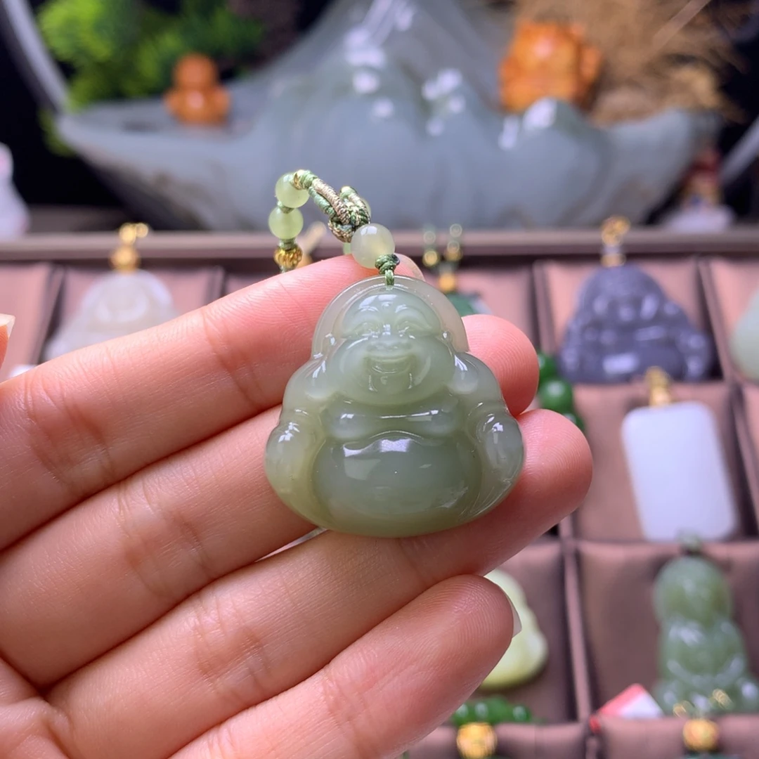 和田玉未镶嵌颈饰30青海料无瑕