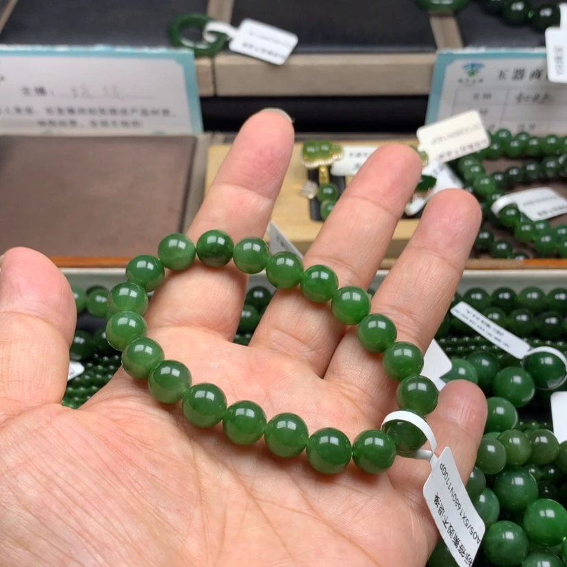 【闪购商品】未镶嵌手串和田玉（碧玉）?*?10m m