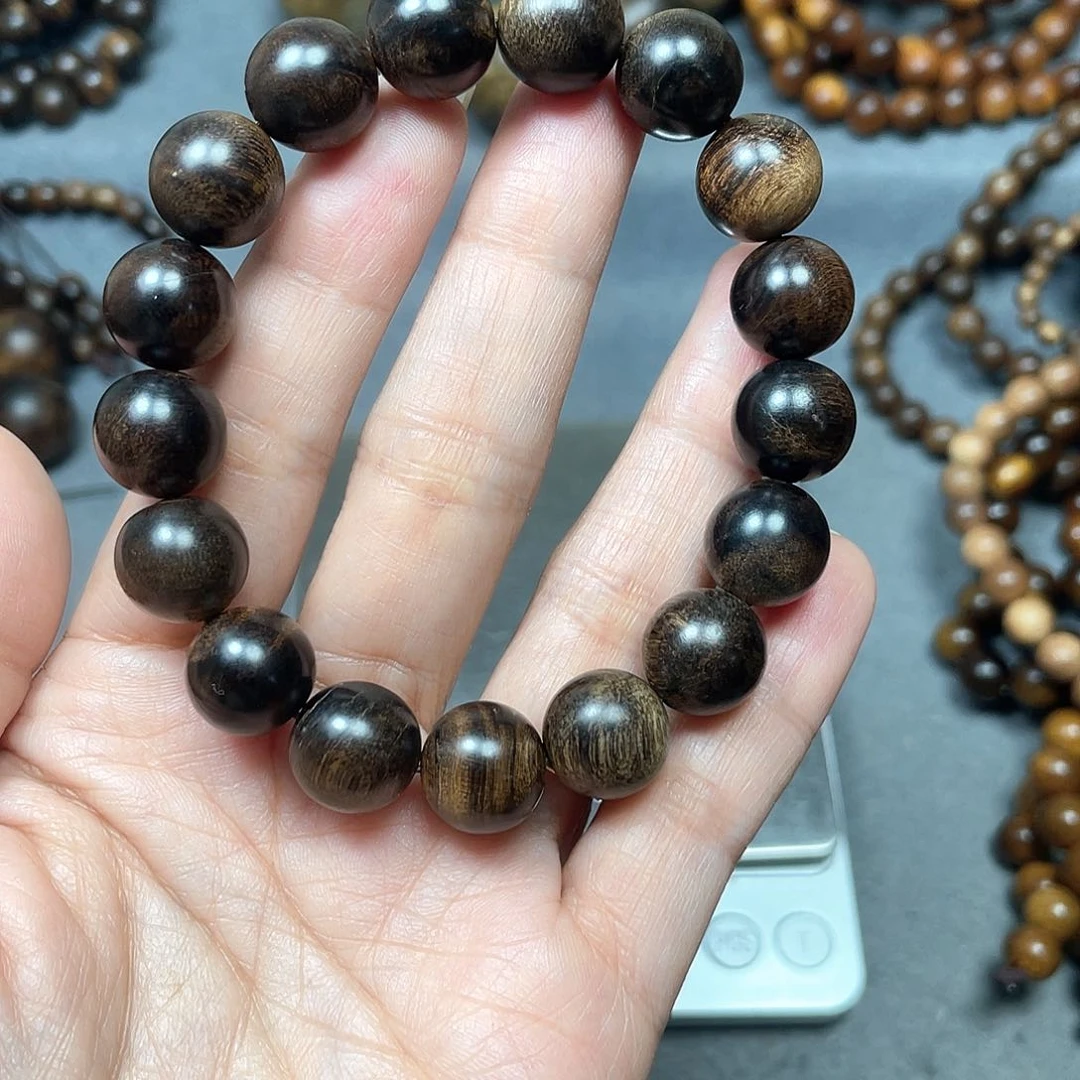 沉香手串白棋瘤疤1.2