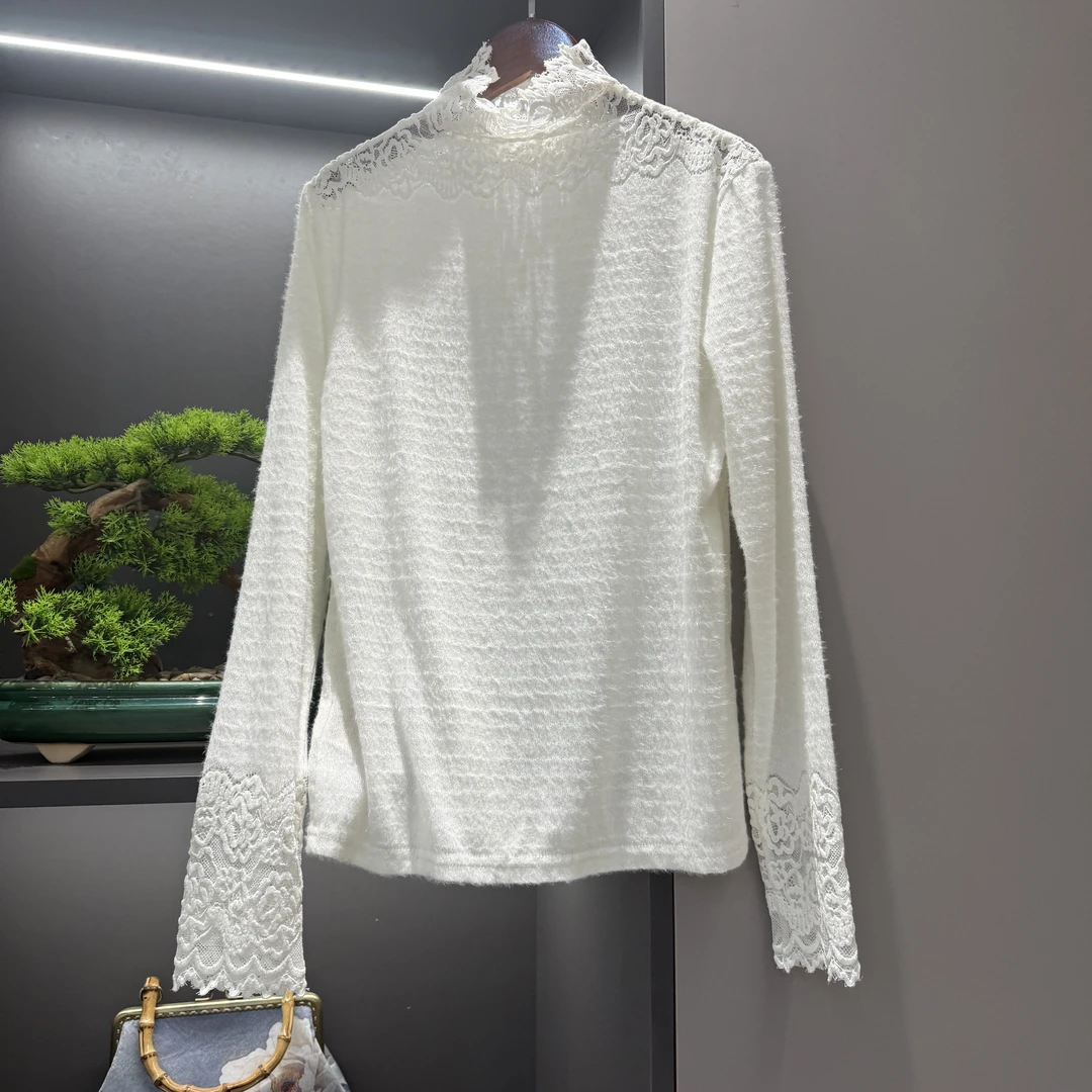 中式上衣复古传统改良秋季蕾丝宽松气质打底上衣6908