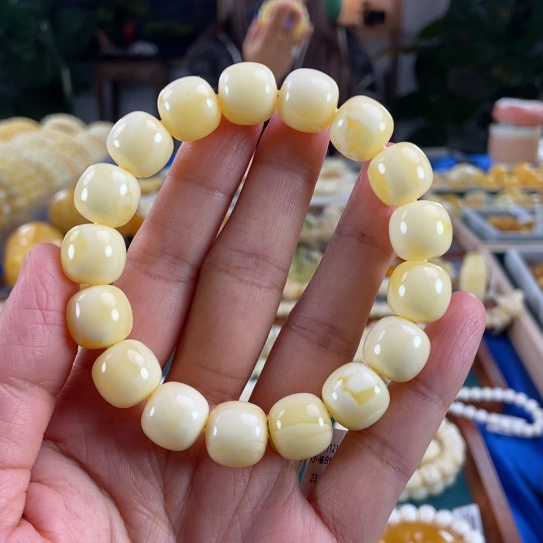 琥珀未镶嵌珠宝奇石13+同料橘白花蜡老型23.42