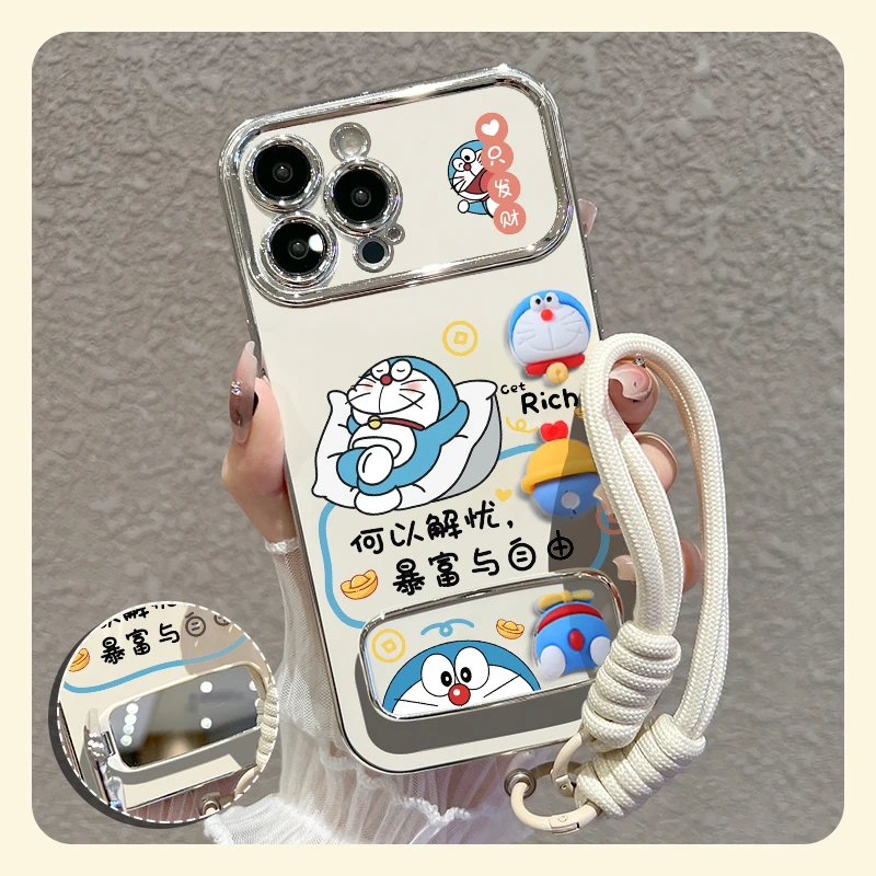 【苹果/华为/vivo/oppo/小米】适用自由蓝胖子大视窗手机壳硅胶防摔