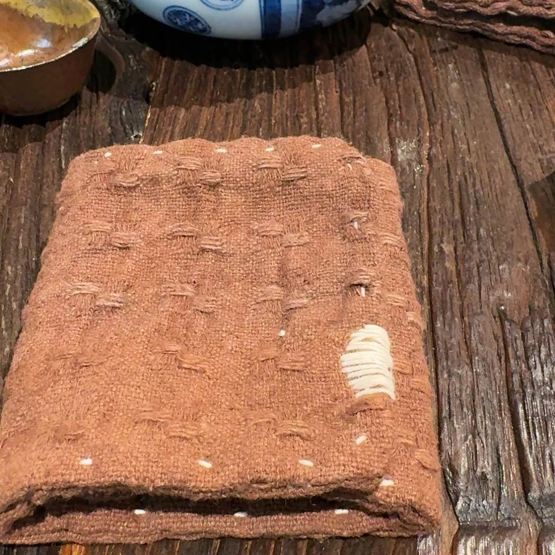 茶垫长三折柿染。