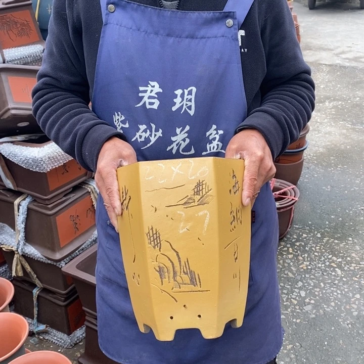 紫砂花盆紫砂花盆