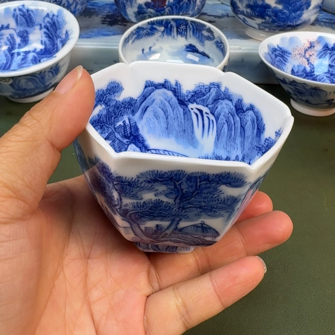 陶景德镇纯手绘茶具圆圆298