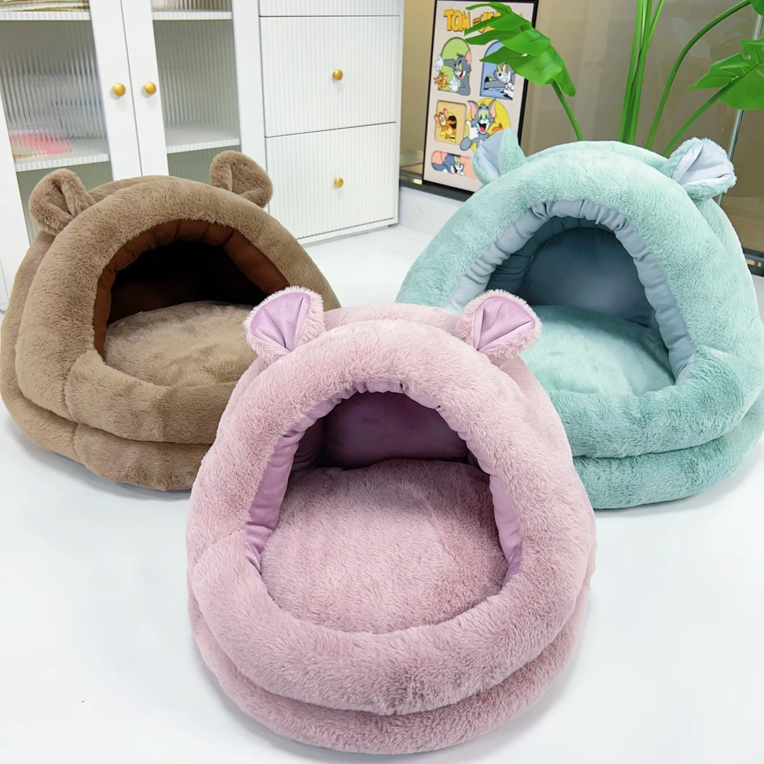 【兔绒小熊窝】不可拆 蒙古包帐篷加厚保暖冬窝狗猫通用